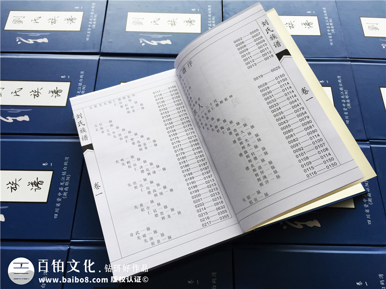 成都哪里有做家譜的公司-族譜印刷制作廠(chǎng)地址在哪-內江資中縣劉氏