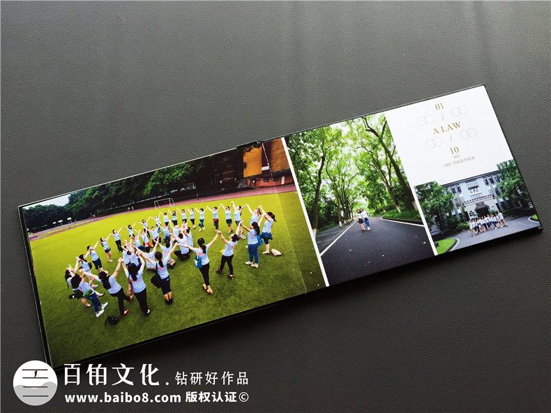 畢業(yè)十周年同學(xué)聚會(huì )紀念冊做成水晶相冊好看么?歐美風(fēng)格同學(xué)錄案例