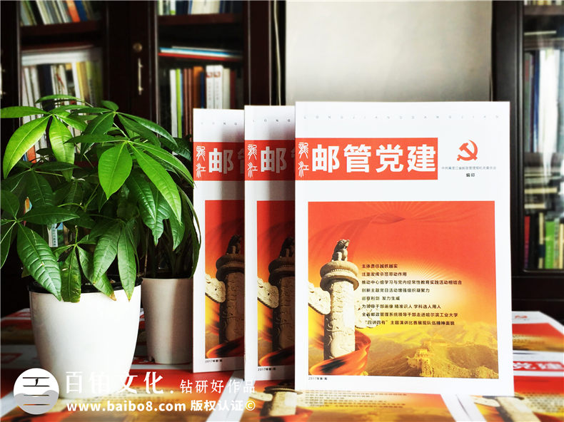黑龍江郵管局黨建活動(dòng)期刊設計-黨建紀念冊制作