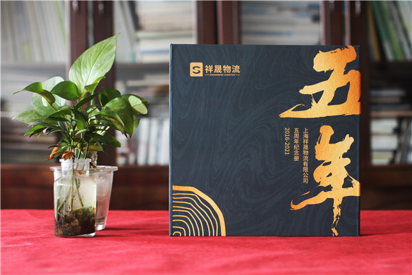 物流公司成立5周年紀念畫(huà)冊-員工周年相冊制作紙質(zhì)