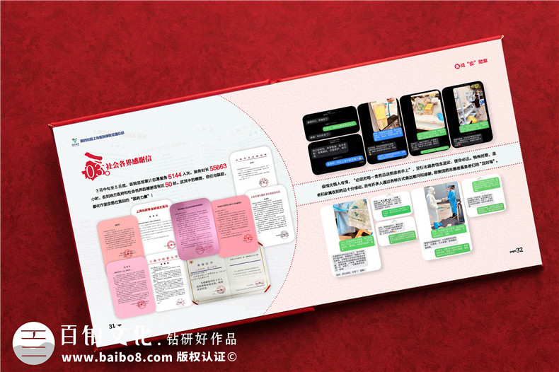 抗疫紀念畫(huà)冊設計-單位抗擊疫情志愿者事跡宣傳圖冊影集