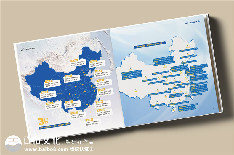 上市集團公司三十周年紀念冊-企業(yè)發(fā)展成果回顧畫(huà)冊設計