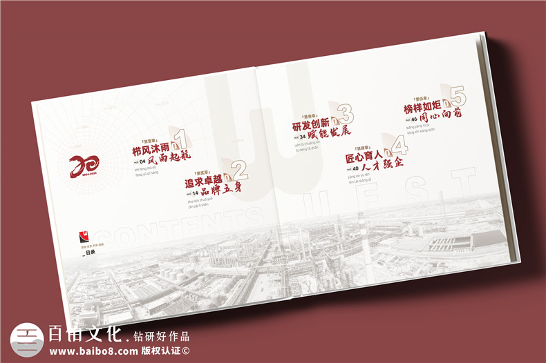 化工企業(yè)20周年紀念冊設計定制--鐫刻輝煌,展望未來(lái)?