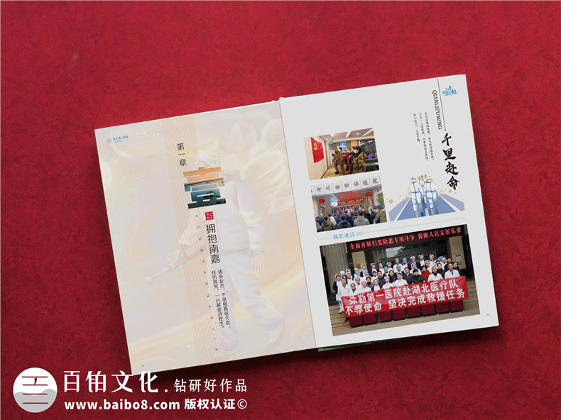 抗疫結束送支援醫護人員的紀念冊-抗擊疫情宣傳影集紀念畫(huà)冊設計