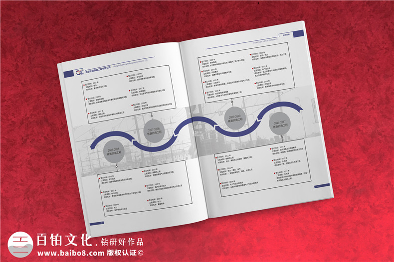 鐵路工程公司業(yè)務(wù)宣傳冊設計-建筑路橋施工單位品牌畫(huà)冊制作