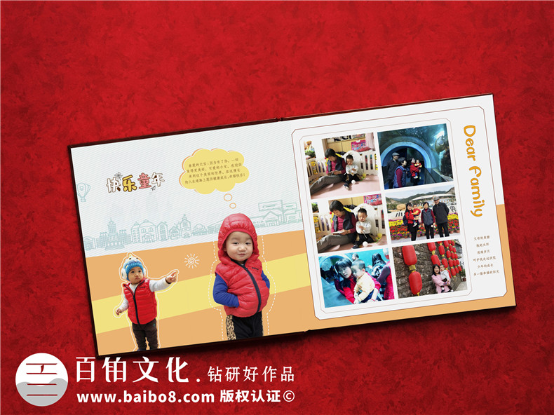 大班幼兒成長(cháng)紀念冊怎么設計?分享一組嬰兒到幼兒園相冊制作圖片